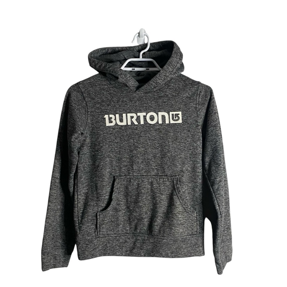 Burton Youth Boy's Gray Graphic Print Sweatshirt Hoodie